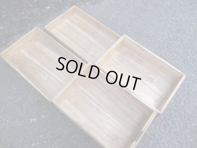 画像10: アンティーク 桐材の4杯小引出し