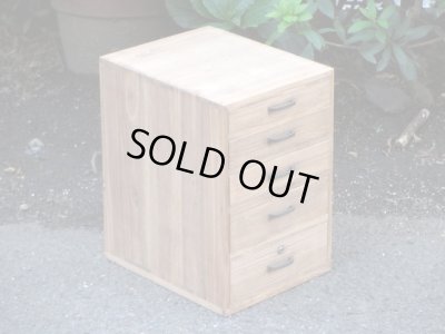 画像3: アンティーク 桐材の5杯小引出し