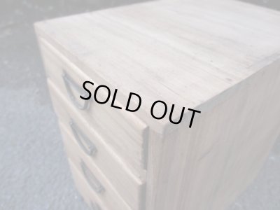 画像5: アンティーク 桐材の4杯小引出し