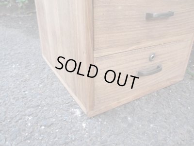 画像8: アンティーク 桐材の5杯小引出し