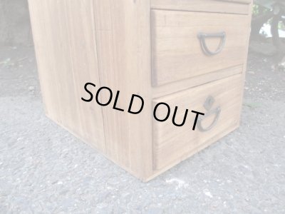 画像7: アンティーク 桐材の4杯小引出し