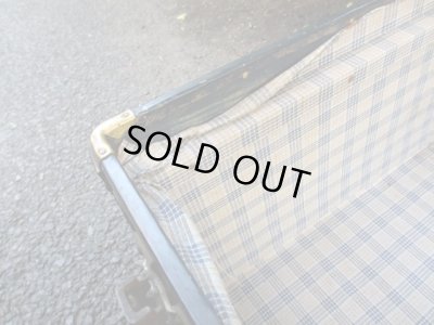 画像13: アンティーク 深緑の大型トランク