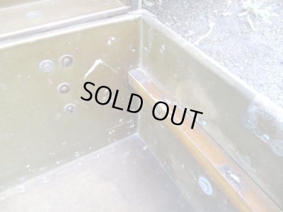 画像8: アンティーク アメリカ製のメタルトランク