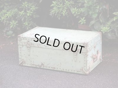 画像3: アンティーク アメリカ製のメタルトランク