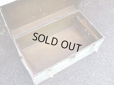 画像6: アンティーク アメリカ製のメタルトランク