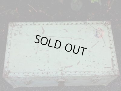 画像5: アンティーク アメリカ製のメタルトランク