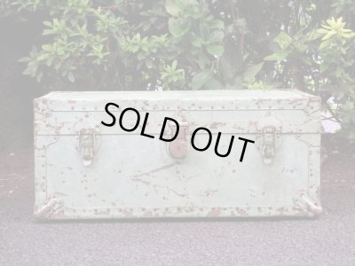 画像4: アンティーク アメリカ製のメタルトランク