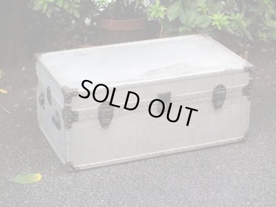 画像2: アンティーク ジュラルミン製トランク