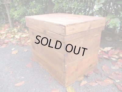 画像5: アンティーク 木味良い 茶箱 サイドテーブル収納