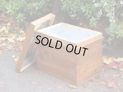 画像4: アンティーク 木味良い 茶箱 サイドテーブル収納