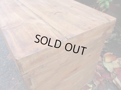 画像7: アンティーク 木味良い 茶箱 サイドテーブル収納