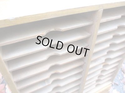 画像8: アンティーク 木味良い レターケース カルテ書類棚