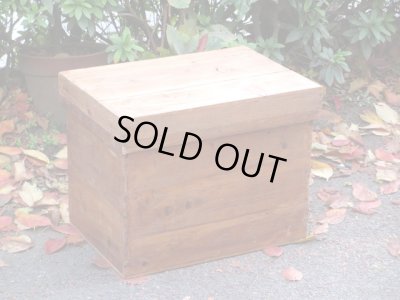 画像2: アンティーク 木味良い 茶箱 サイドテーブル収納