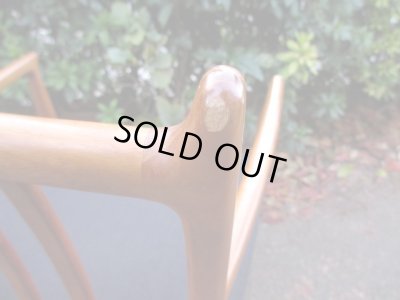 画像12: ヴィンテージ デンマーク製 チーク材のアームチェア 黒 (2)