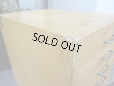 画像6: ヴィンテージ 明るい木味の7杯小引出し A4