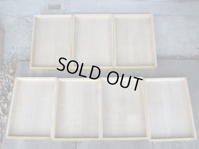 画像14: ヴィンテージ 明るい木味の7杯小引出し A4