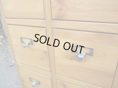 画像10: パイン無垢材の16杯引出し ドロワー チェスト