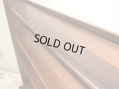 画像10: アンティーク 横長の楔本棚