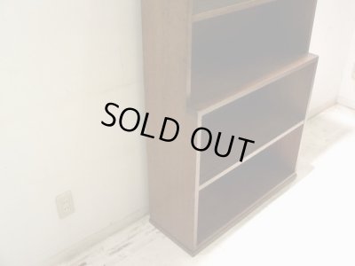 画像4: ラワン無垢材のヴィンテージ本棚 ブックシェルフ