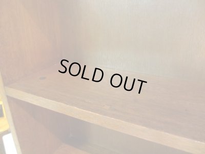 画像6: ラワン無垢材のヴィンテージ本棚 ブックシェルフ