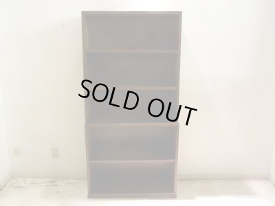 画像3: ラワン無垢材のヴィンテージ本棚 ブックシェルフ