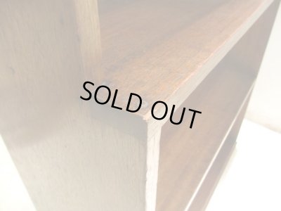 画像9: ラワン無垢材のヴィンテージ本棚 ブックシェルフ