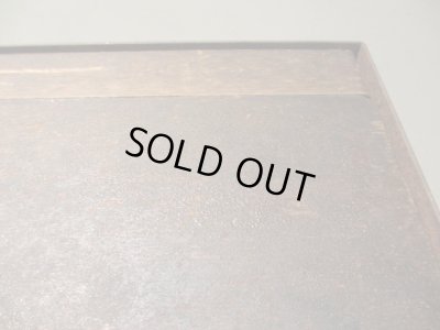 画像12: アンティーク 深い木味の天板 鉄脚テーブル 陳列台