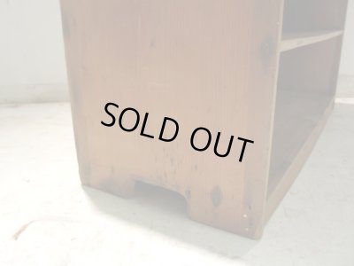 画像8: アンティーク 素朴な木味の整理棚