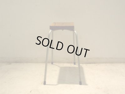 画像4: ヴィンテージ シンプルな鉄脚のスツール