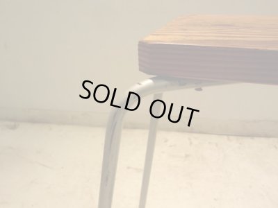 画像9: ヴィンテージ シンプルな鉄脚のスツール