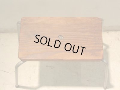 画像5: ヴィンテージ シンプルな鉄脚のスツール