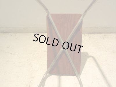 画像11: ヴィンテージ シンプルな鉄脚のスツール