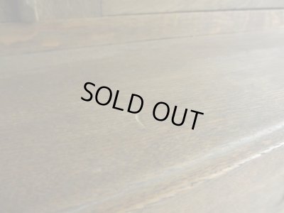 画像15: アンティーク 古い洋館のガラスキャビネット 楢無垢材