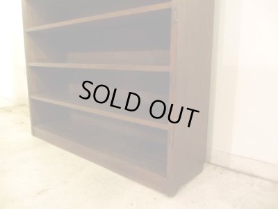 画像10: アンティーク ラワン無垢材の収納棚 (2)