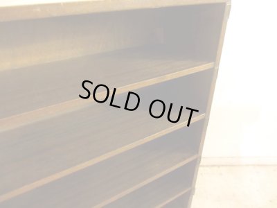 画像5: アンティーク ラワン無垢材の収納棚 (2)