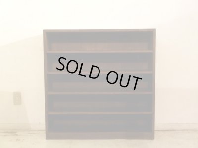 画像2: アンティーク ラワン無垢材の収納棚 (2)