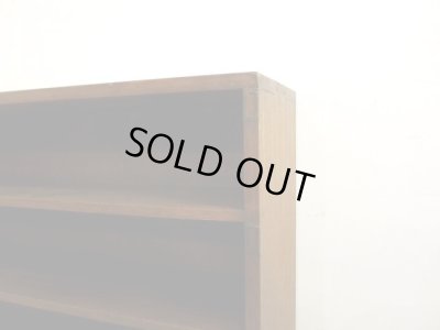 画像10: アンティーク ラワン無垢材の収納棚 (1)