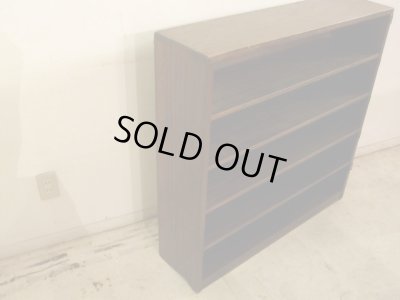 画像3: アンティーク ラワン無垢材の収納棚 (2)