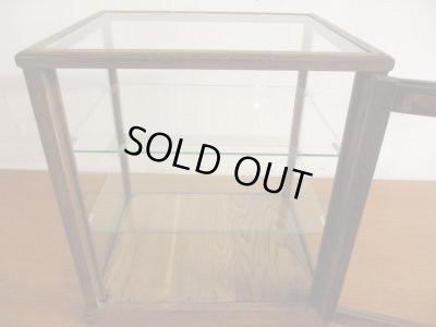 画像8: アンティーク 楢無垢材の5面ガラス卓上ショーケース