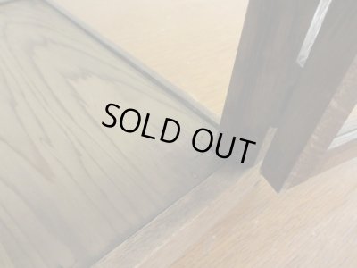 画像13: アンティーク 楢無垢材の5面ガラス卓上ショーケース