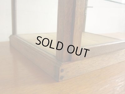 画像7: アンティーク 楢無垢材の5面ガラス卓上ショーケース