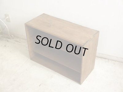 画像4: アンティーク 素朴な木味の整理棚