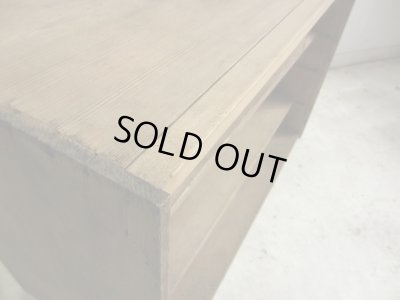 画像6: アンティーク 素朴な木味の整理棚