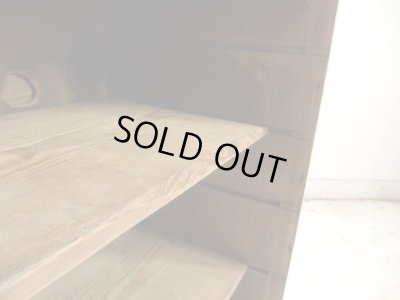 画像10: アンティーク 素朴な木味の整理棚