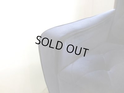 画像10: レトロモダンなネイビーの3人掛けソファ 3P