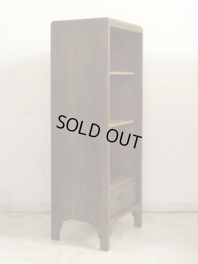 画像2: ヴィンテージ オーク無垢材の飾り棚