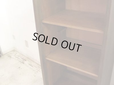 画像10: ヴィンテージ オーク無垢材の飾り棚