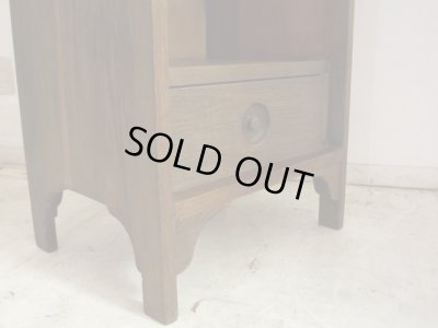 画像11: ヴィンテージ オーク無垢材の飾り棚