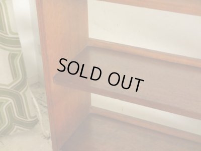 画像7: ヴィンテージ 木味良い ラワン材の本棚 ブックシェルフ