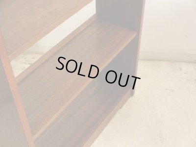 画像6: ヴィンテージ 木味良い ラワン材の本棚 ブックシェルフ